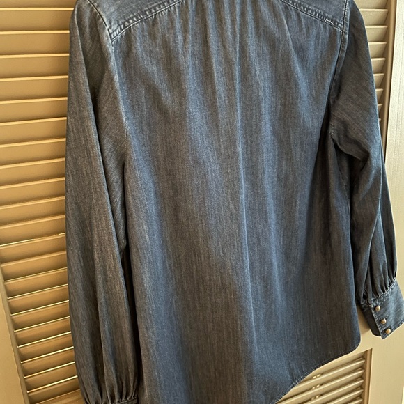 Kate Spade Denim Tie shirt - Picture 3 of 7